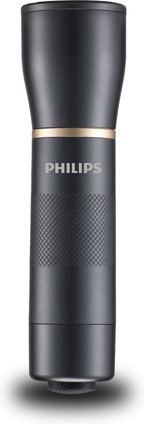 Philips SFL7000T/10 LED Zaklamp - 400 Lumen - Zwart - Incl. 3x AAA Batterijen