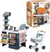 Smoby Supermarché - caisse jouet - chariot, balance, réfrigérateur, scanner avec lumière et son, tiroir-caisse, microphone et 42 accessoires, à partir de 3 ans