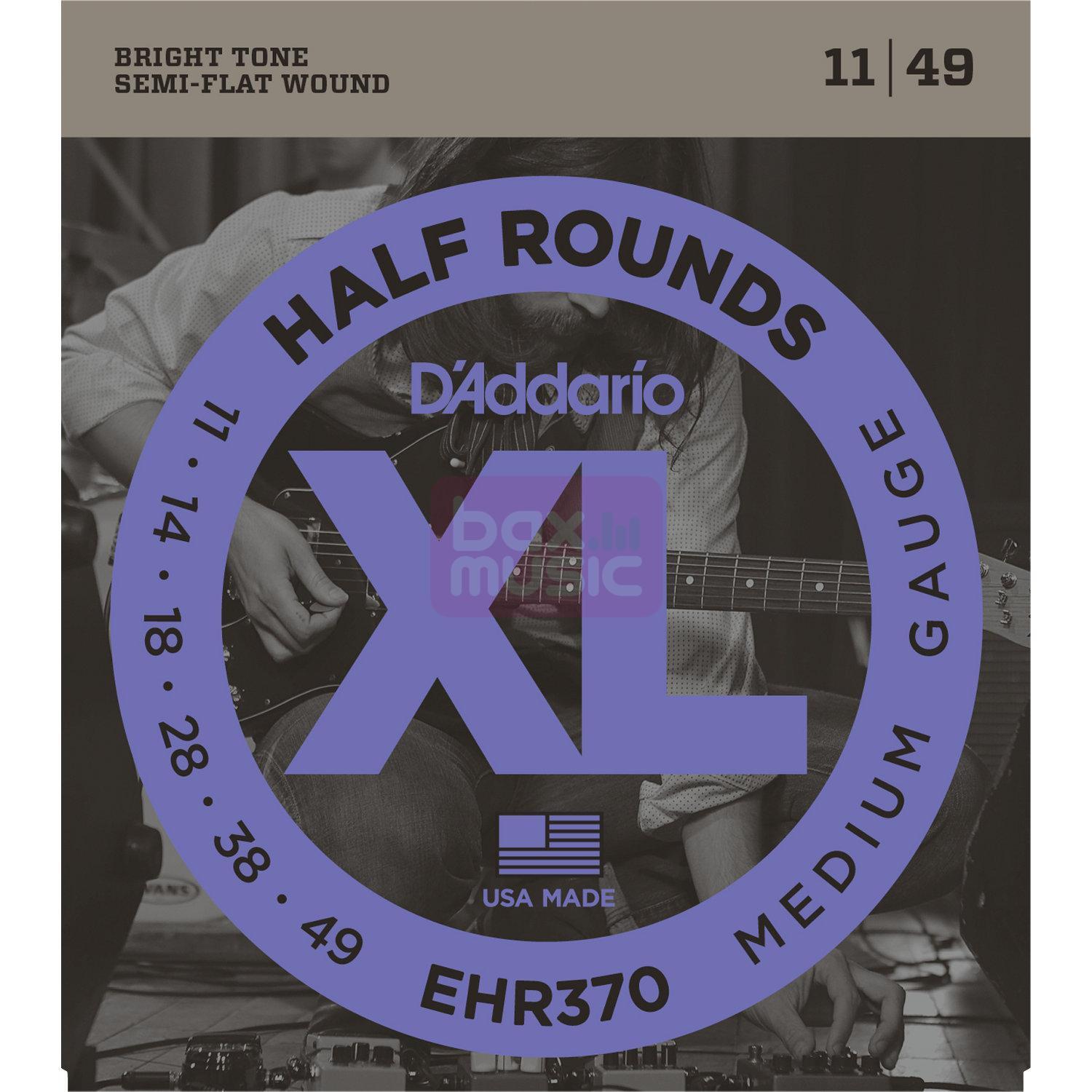 D'ADDARIO Daddario EHR370 half rounds snarenset voor elektrische gitaar