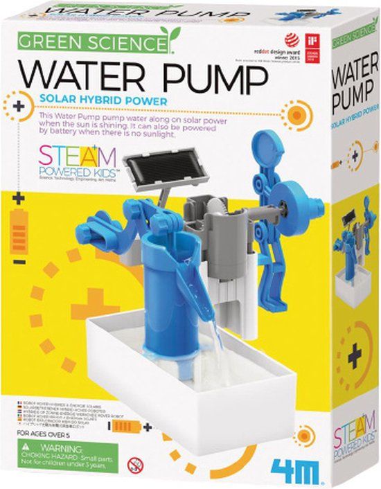 4M Wasserpumpe Solar Hybrid - Green Science - Blauw