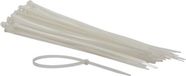 Perel Set nylon kabelbinders 4.8x300mm - Wit, UV-bestendig, 100 st.