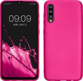 kwmobile telefoonhoesje geschikt voor Samsung Galaxy A50 - Back cover - TPU - Metallic Roze