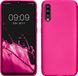 kwmobile telefoonhoesje geschikt voor Samsung Galaxy A50 - Back cover - TPU - Metallic Roze