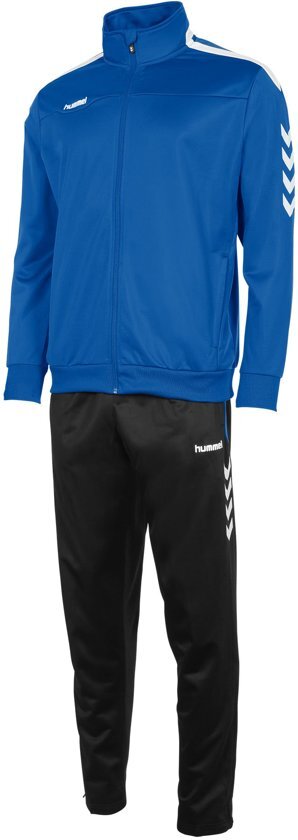 Hummel Valencia Polyester Suit Trainingspak Heren - Royal-White