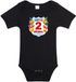 Bellatio Decorations Shoppartners Bv Happy Birthday 2e Verjaardag Romper Zwart Unisex Katoen Maat 68