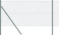 vidaXL Gaashek met grondbevestiging 10 x 1 m PVC-Coated Staal Groen