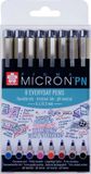 Sakura Pigma Micron PN-set 8 verschillende kleuren