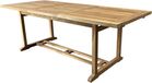 AVH-Collectie Rechthoekige uitschuifbare dining tuintafel 160-220x100x76 cm teak bruin