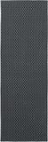 vidaXL Runner Tapijt ORIZ Zwart gaaspatroon Polyester 50x400 cm