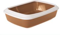 Iriz50" Iriz Kattenbak met rand bruin 50x37x14cm