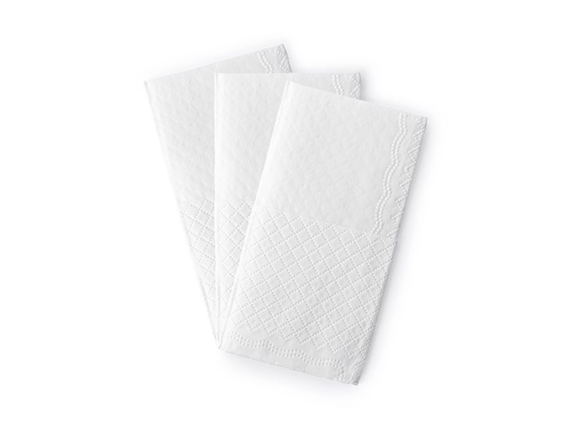 Partydeco CHH2-018-KARTON - Gezichtsdoekjes - wit - papier - 24 stuks