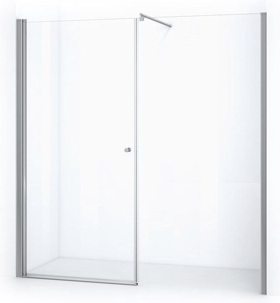 Maxaro Douchewand met Draaideur Zircon Comfort 205cm Chroom