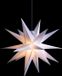 Sterntaler Dekostern | Weihnachtsstern | 18-armig | Faltstern | Kunststoff | 40cm | Außen | Glühlampe | Stecker
