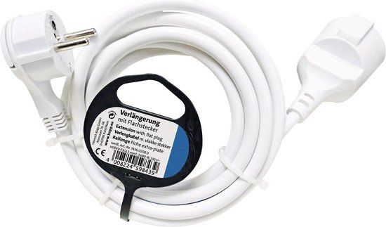 Kopp 143602080 - Verlengsnoer - 1 stopcontact - 3m - Wit