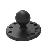 RAM Mounts RAM-B-202U Round Plate Ball Base Mount - Black