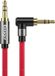 Essager 90° 3.5mm Jack Aux Kabel HiFi Audio met Haakse Hoek 1.5M Rood