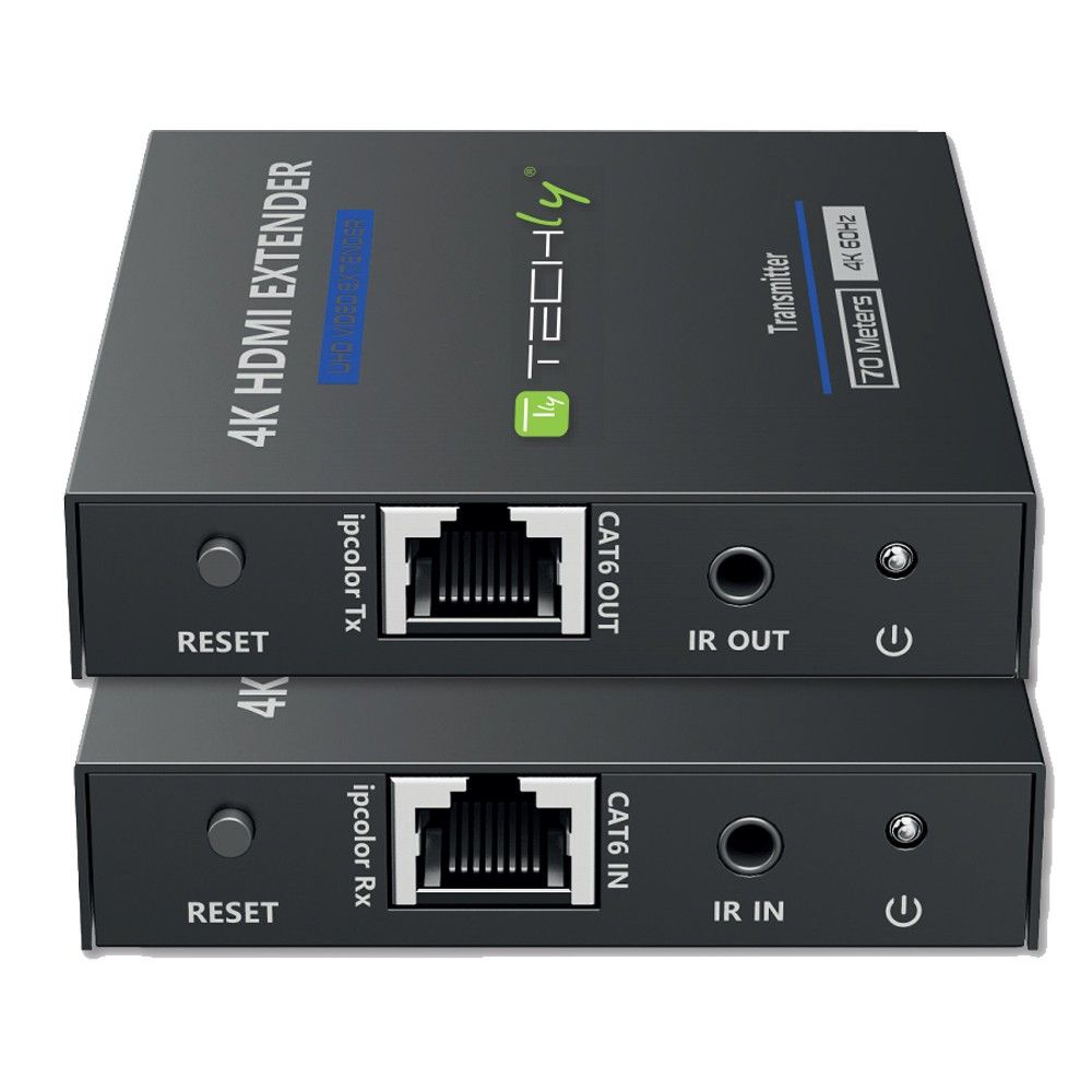 TLY TECHLY IDATA EXT-565 AV Extender - 2160p - HDMI 2.0 - Bedraad - Zwart