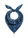 CODELLO Foulard en velours motif alpin naturel, bleu foncé