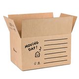 Stevige Verhuisdozen 43x30x25 cm – Set van 20 Dubbelgolfkarton met Handgrepen, Eenvoudig in Elkaar te Zetten, 100% Recyclebaar