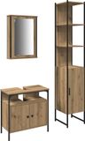 vidaXL Badkamermeubel Set 3-delig Artisan Eiken 33 x 33 x 185,5 cm