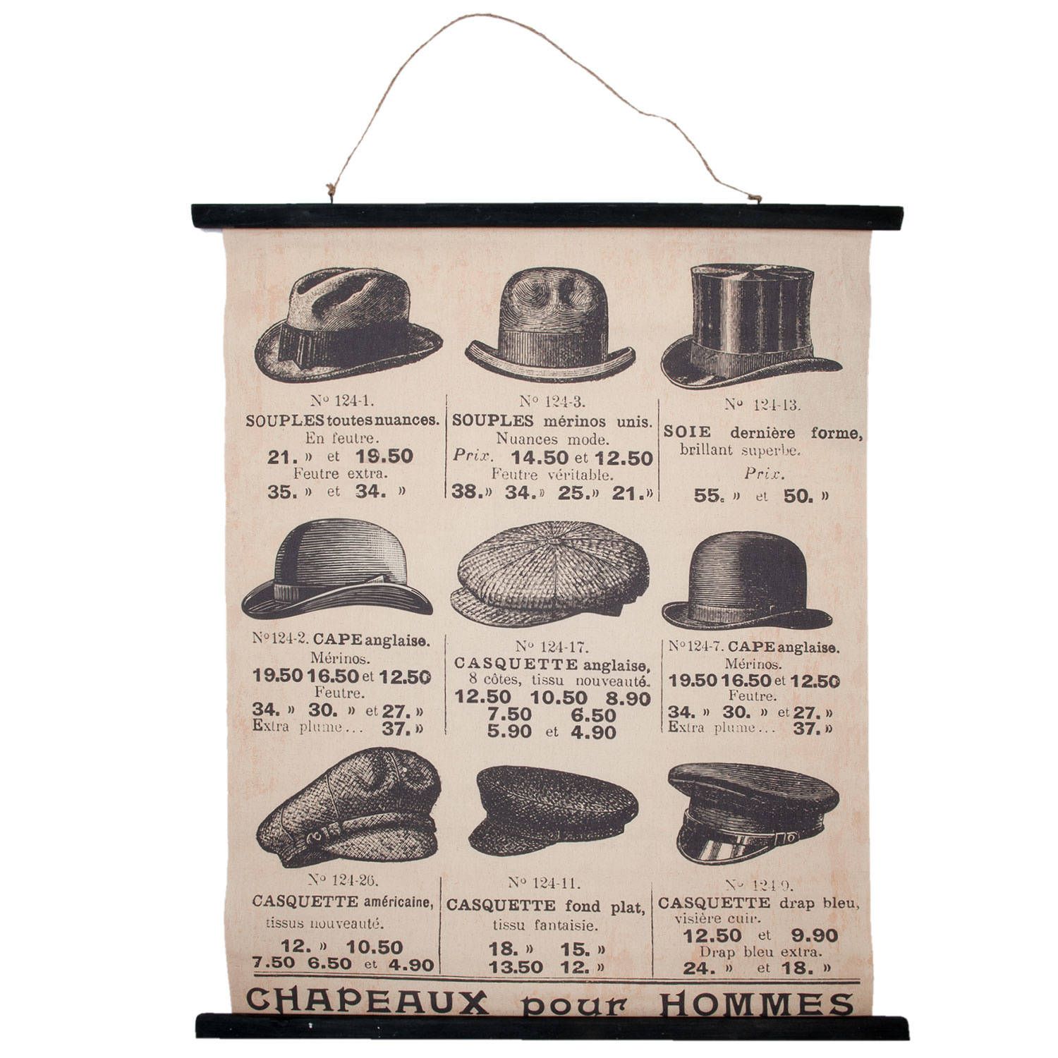 Clayre & Eef Wandkaart 80*2*100 cm 5wk0011