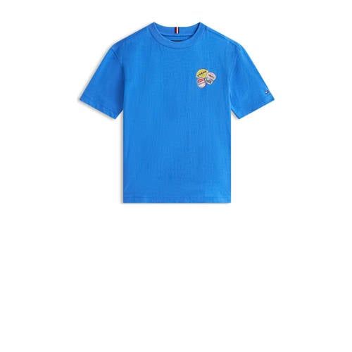 Tommy Hilfiger T-shirt met backprint blauw