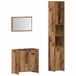 VidaXL meuble de salle de bain 3 pièces, couleur bois