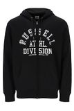 Russell Athletic Case-zip Through Hoody heren Sweatshirt met capuchon