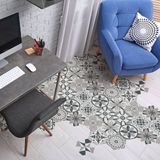 Ambiance Sticker CLAUDIO Antislip vloerstickers met beschermlaag - CLAUDIO vloertegels - 40x90cm - 10 zeshoekige stickers 20x18cm