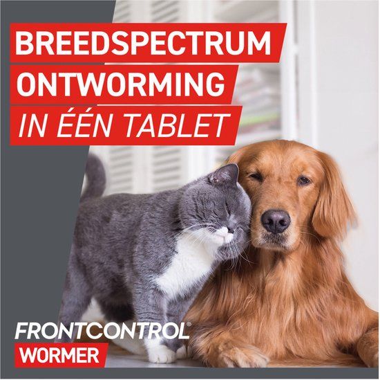 Frontcontrol Frontcontrol Kat - Anti wormenmiddel - 2 tab Kat 1-8 Kg