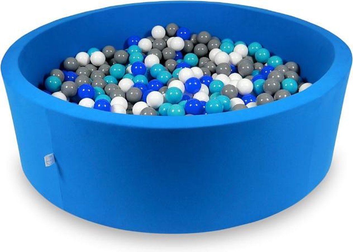 Viking Choice Ballenbak rond blauw - 700 ballen - 130 x 40 cm - donker blauw 7 cm ballen