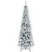 HOMCOM Kerstboom Kunststof, Staal 74L x 74B x 180H cm Groen