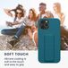 kwmobile back cover voor Apple iPhone 12 / iPhone 12 Pro - Mat Petrol