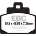 Ebc Sfa-series Organic Scooter Sfa681 plaquettes de frein noir