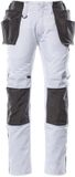 Mascot Unique Jean de travail avec poches à clous - blanc/anthracite foncé - C54