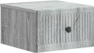 vidaXL Muurbevestigde Nachttafel Grijs Sonoma 33 x 34,5 x 20 cm