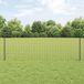 Euro-hek met palen 10 x 0,8 m PVC-Coated Acier Gris Mesh