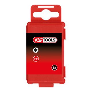 KS Tools 1/4" TORSIONpower bit TX - T25 - 75mm - Set van 5