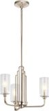 Kichler LED Kroonluchter | 3X E14 Max 40W | Dimbaar | Polished Nickel