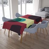 Bonamaison Tafelkleed, Anti-Mold, Sneldrogend, Waterdicht, 100% Polyester Tafellaken, 140cm x 200cm - Ontworpen en Vervaardigd in Turkije