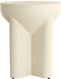 Light & Living Bijzettafel Mikado - Wit - Ø36cm - Modern