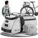 Sacoche de vélo - 9 litres - Étanche - Réfléchissant - Sac de transport et sac bandoulière