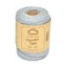 50M Everlasto 50M Spoelen - Single Twist Zacht Katoen Gekleurd Macrame Craft Twine 38/6 (ongeveer 4 mm) (Zilver)
