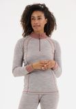 Whistler Funktions-Langarmshirt Candee Bruin Wol/Polyester/Elastaan Maat S