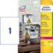 Avery L4775-20 - Etiketten - wit - polyester