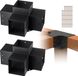 Vevor Set Van 2 Paalverbinders Gemaakt Van 2 Mm Dikke Staalplaten Paalhoek Pergola Hoekverbinder Houtverbinder 90° Kofferbakstructuur Hoekbeugel Houten Balken Paviljoenbeugelset 390x270x202mm