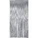 Folat 27585 Gordijn Laser Beam Zilver-1x2m luchtslangen van aluminium voor bruiloft, feest, fotocabines en festival podiumdecoraties, zilver