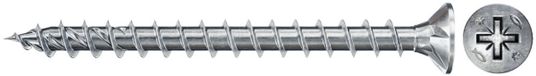 Fischer 500x Power-Fast II FPF II CZF 5 x 60 mm BC verzonken kop met kruiskop PZ2 volledig schroefdraad gegalvaniseerd blauw gepassiveerd - 670406
