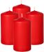 Trend Candles Bougie cylindrique/bougie pilier - 12x - rouge - 5 x 10 cm - 23 heures de combustion