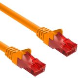 Allteq ALTQ-UTP6-ORN-50 Netwerkkabel Oranje, Rood 50 m Cat6 U/UTP Rond